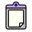clipboard, data, document, file, format, page, paper 