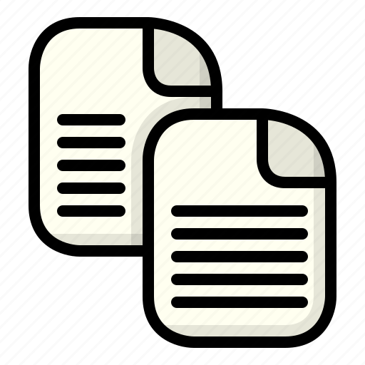 Copy, document, duplicate, file, format, paper, paste icon - Download on Iconfinder