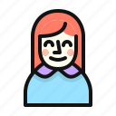avatar, female, girl, people, student, user, woman