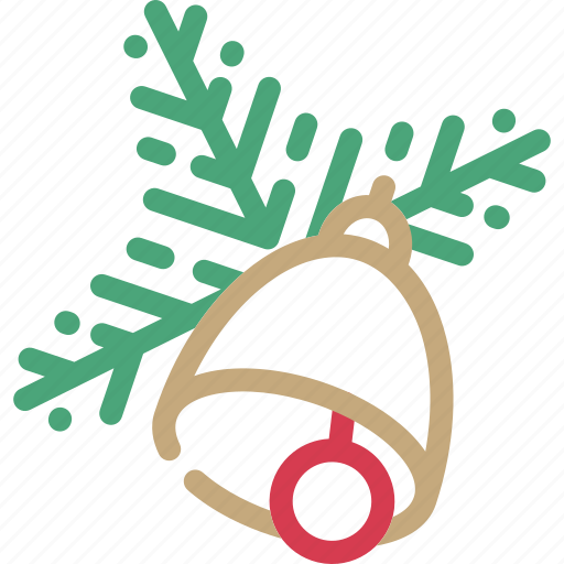 Bell, celebration, christmas, decoration, gift, tree, twig icon - Download on Iconfinder