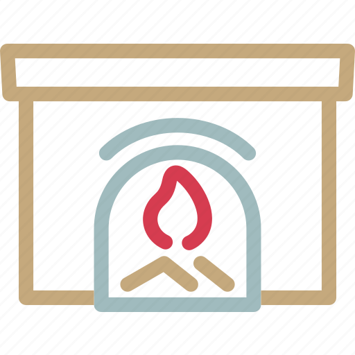 Curn, fire, flame, house, place, warm, winter icon - Download on Iconfinder