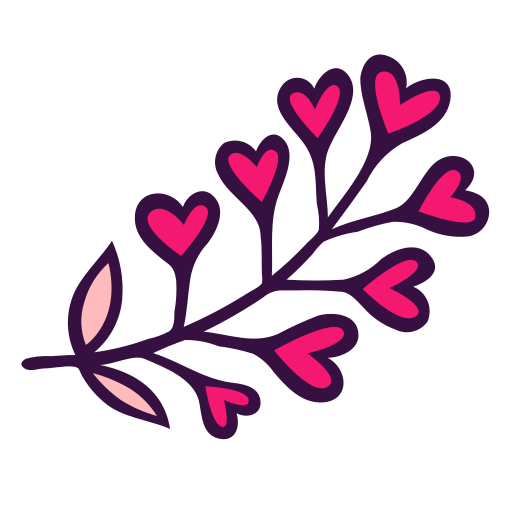 Blossom, branch, floral, florist, flowering, heart, nature icon - Free download