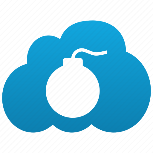 Bomb, cloud, attack, warning, problem, danger, attention icon - Download on Iconfinder