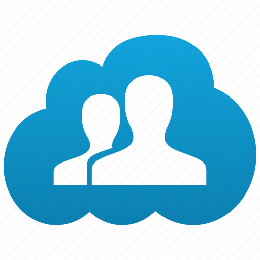 Cloud, customers, friends, men, people, relations, relative icon - Download on Iconfinder