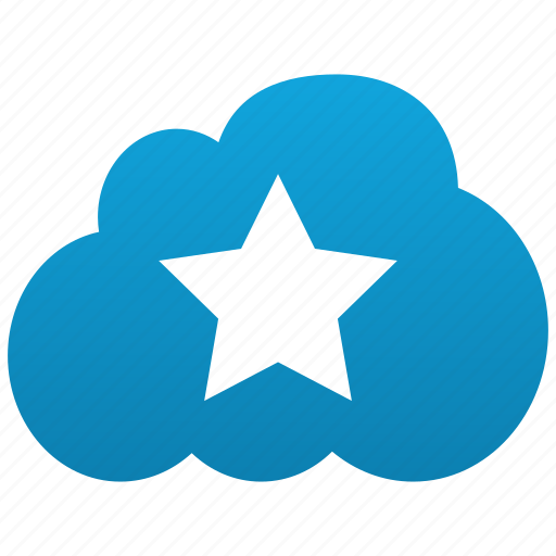 Cloud, favorite, favorites, favourite, favourites, hit, star icon - Download on Iconfinder