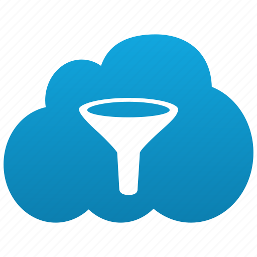 Filter, cloud, funnel, antispam icon - Download on Iconfinder
