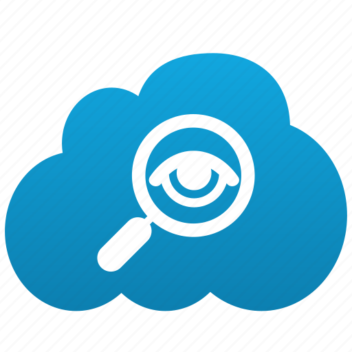 Cloud, exploration, explore, find, investigate, look into, magnifying glass icon - Download on Iconfinder