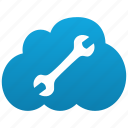 cloud, config, desktop, options, preferences, repair, settings, system, tool, wrench