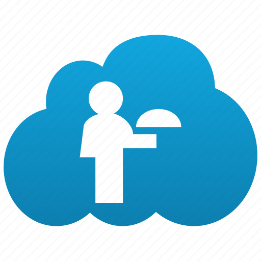 Cloud, cooking, eating, food, restaurant, service, waiter icon - Download on Iconfinder
