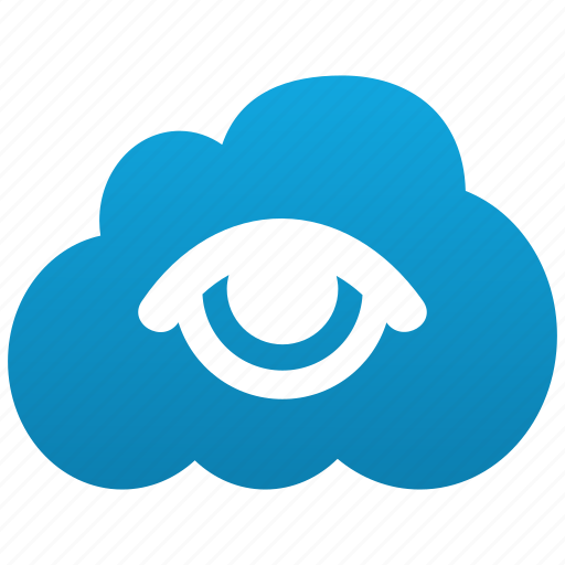 Cloud, eye, find, search, see, show, view icon - Download on Iconfinder