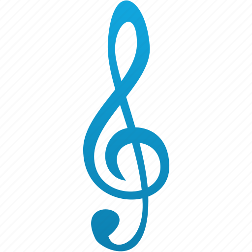 Audio, music, sound, treble clef, key, note icon - Download on Iconfinder
