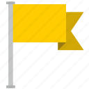 flag, location, point, yellow, poi 