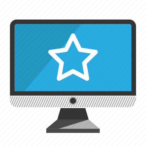 Computer, desktop, monitor, screen, star icon - Download on Iconfinder