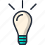 bulb, creativity, idea, lamp, light 