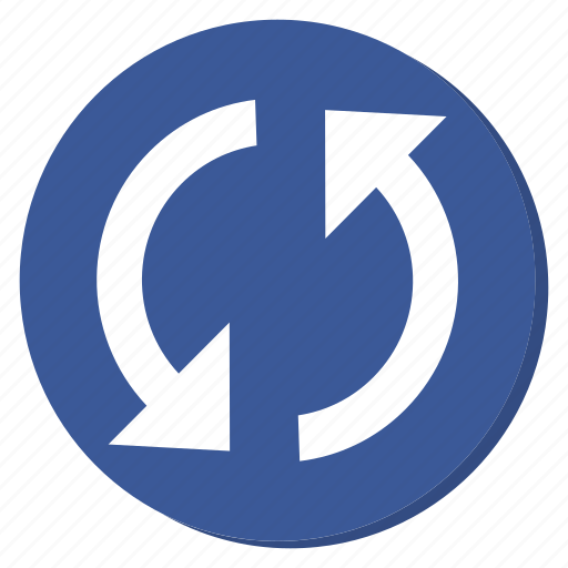 Circle, cycle, darkblue, reload, sync, update icon - Download on Iconfinder