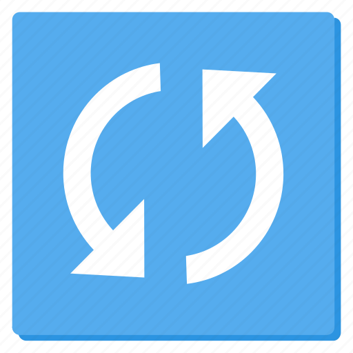 Cycle, lightblue, reload, rounded, sync, update icon - Download on Iconfinder