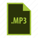 mp3, audio, extension, format, multimedia
