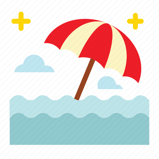 Ocean, rain, sea, umbrella icon - Download on Iconfinder