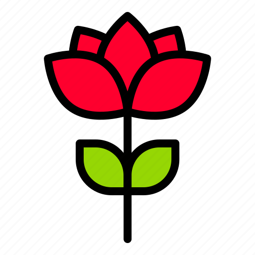 Floral, flower, lotus, red tulip icon - Download on Iconfinder