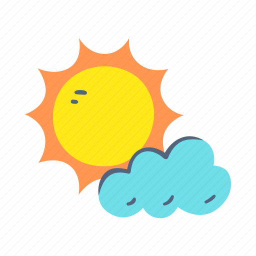 Little clouds, clouds, sun, weather, forecast, climate icon - Download on Iconfinder