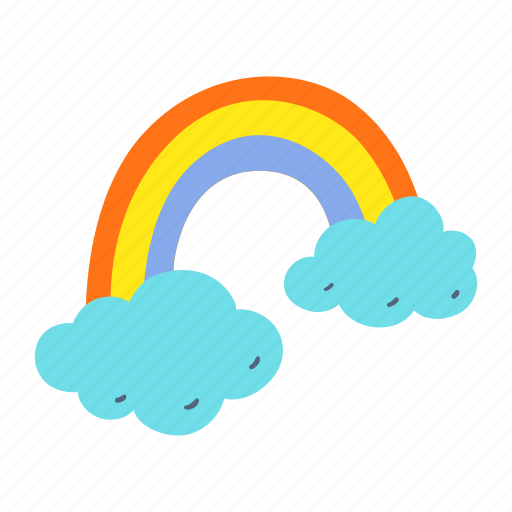 Rainbow, weather, forecast, climate, rain, sky icon - Download on Iconfinder