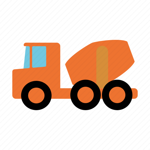 Automotive, concrete, construction, motor vehicle, traffic, transportation, truck icon - Download on Iconfinder