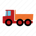 automotive, dipper, dump, motor vehicle, traffic, transportation, truck