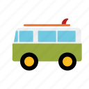 automotive, bus, camper, surfer, traffic, transportation, van