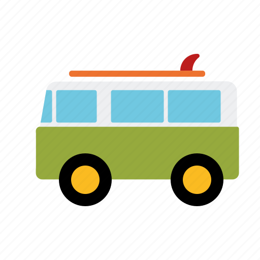 Automotive, bus, camper, surfer, traffic, transportation, van icon - Download on Iconfinder