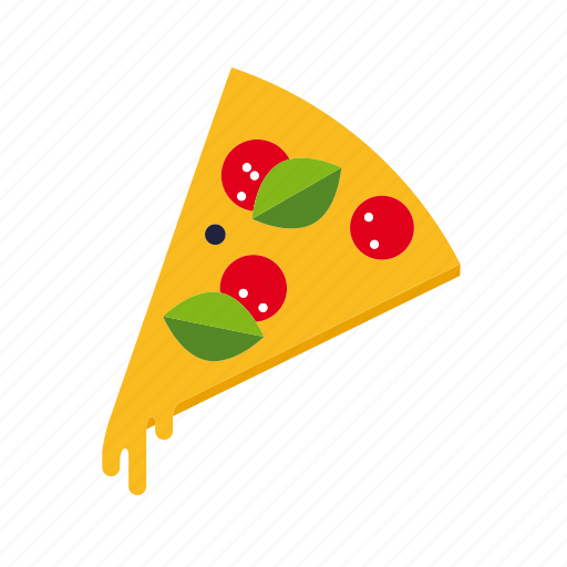 Basil, cheese, fast food, food, pizza, salami, slice icon - Download on Iconfinder
