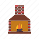 chimney, decoration, fire, fireplace, flame, home, interior