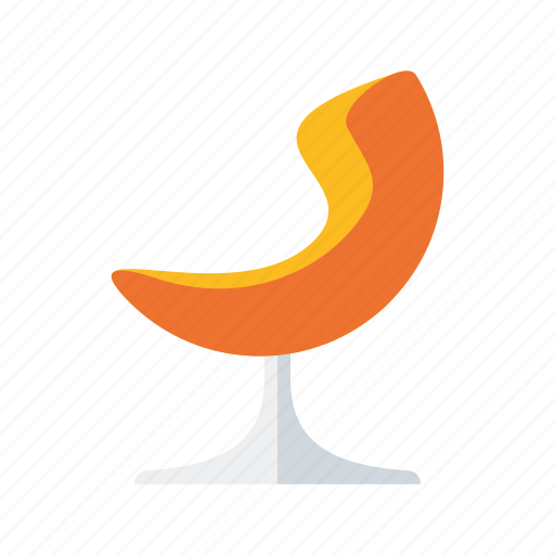 Chair, furniture, interior, lounge chair, retro, revolving chair icon - Download on Iconfinder