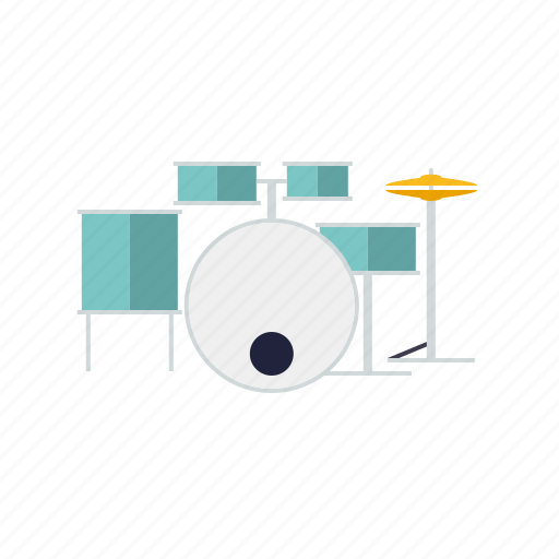 Drums, drumset, instrument, music, percussion, rhythm, sound icon - Download on Iconfinder