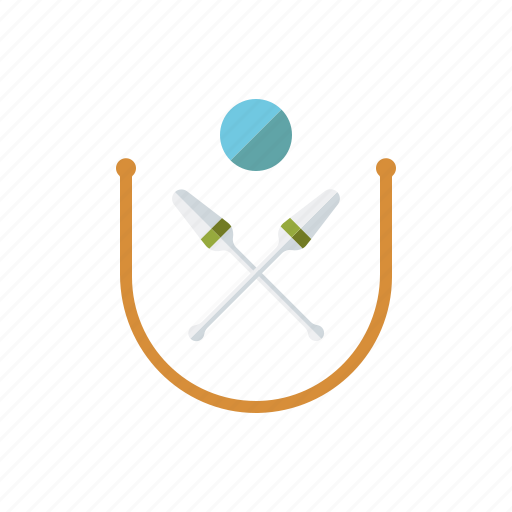 Ball, clubs, equipment, rhythmic gymnastics, rope, sports icon - Download on Iconfinder