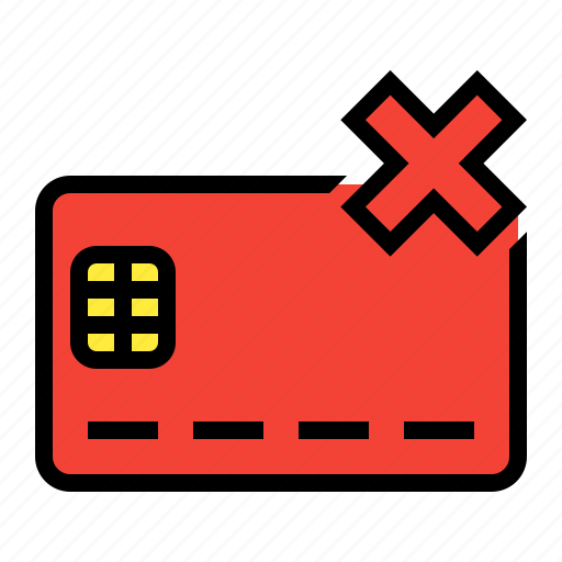 Cancel, card, chip, credit, debit, delete icon - Download on Iconfinder