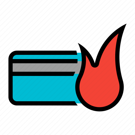 Burn, card, credit, exceed, limit, magnetic, stripe icon - Download on Iconfinder