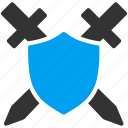 shield, military, password, safe, safety, security, sword