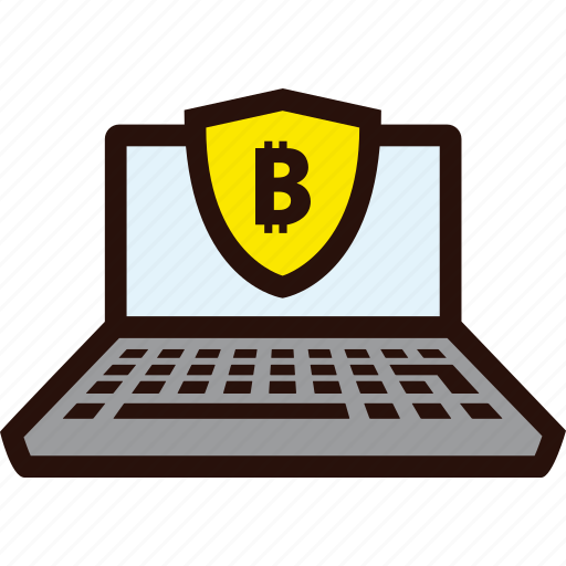 Bitcoin, laptop, online, payment, secure icon - Download on Iconfinder