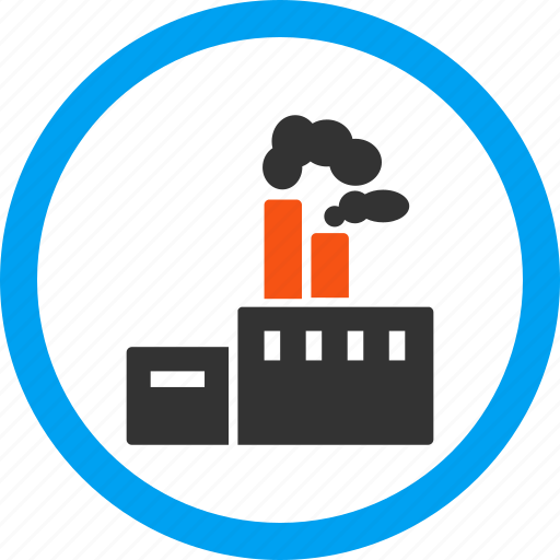 Company, construction, fabric building, factory, industry, power plant, smoke icon - Download on Iconfinder