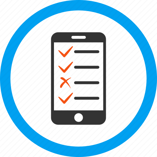Check list, checklist, mobile, phone, plan, tasks, test icon - Download on Iconfinder