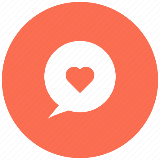 Conversation, heart, love message, message bubble, notification, valentine message icon - Download on Iconfinder
