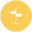 arrow, direction, direction board, path guide post, road, way