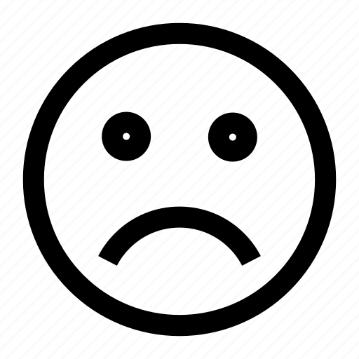 Sad, emoji, emoticon, face, smiley icon - Download on Iconfinder