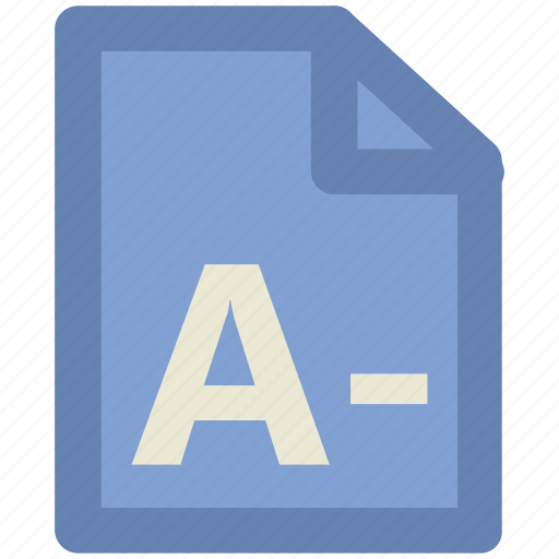 A negative, education report, fail, grading, result, school grade icon - Download on Iconfinder