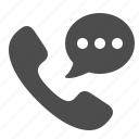 bubble, chat, communication, customer support, phone, support, talking