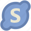 communication, skype, skype application, skype logo, software, technology, voip service 