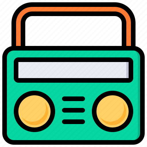 Radio, music, sound, communication, broadcast, audio, interaction icon - Download on Iconfinder