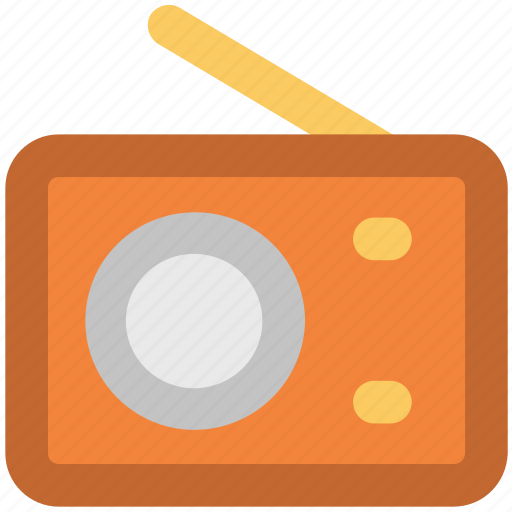 Old radio, radio, radio antenna, radio set, technology, transmission icon - Download on Iconfinder
