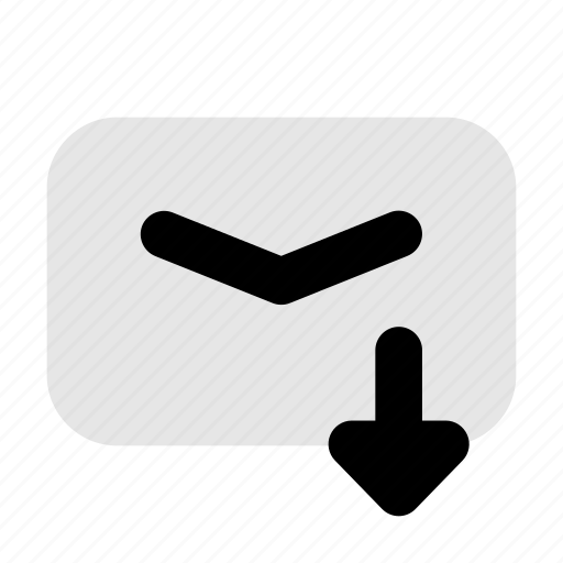 Mail, download, ou, lc, email, direction, save icon - Download on Iconfinder