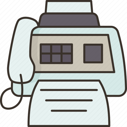 Fax, machine, facsimile, print, office icon - Download on Iconfinder